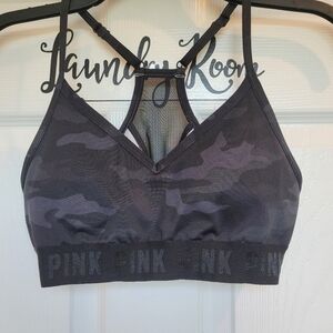 PINK ACTIVE VS Bra Y2k Black‎ Small Camouflage Sport Women's Athleisure Athletic